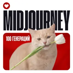Midjourney — 100 fast генераций