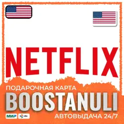 Netflix Gift Card 20–100 USD — карта (США) — gift card