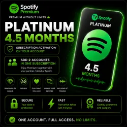 SPOTIFY PLATINUM 6 MONTHS Any Account No spec.Software All Countries AI DJ Lossless