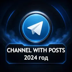 Telegram channel with posts (500+) Aged account Created in January 2024