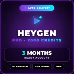 HEYGEN PRO 2000 CREDITS (3 MONTHS) | READY ACCOUNT | AUTO-DELIVERY