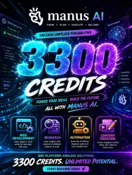 Manus Account | 3300 Credits (No Expiry)