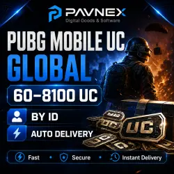 PUBG MOBILE UC | 60-8100 UC | GLOBAL | BY ID | AUTO 24/7