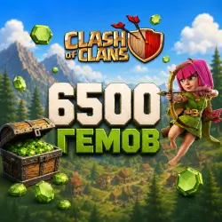 24/7 Clash of Clans — 6500 GEMS | Supercell ID Top-Up | All Regions