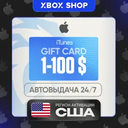 24/7 APPLE ITUNES США 2–100$ КОД ПОПОЛНЕНИЯ — App Store и Apple ID, лот №256942
