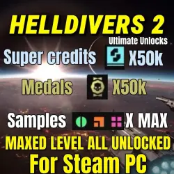 [STEAM] MAXED Helldivers 2 Account | ~50,000 Super Credits | ALL Warbonds & Armors Unlocked
