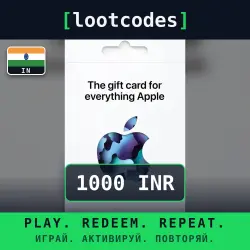 Apple Gift Card — INR 1000 — India