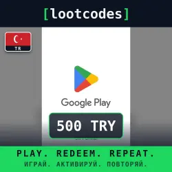 Google Play Gift Card — 500 TRY — Türkiye