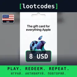 Apple Gift Card — $8 USD — United States