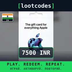 Apple Gift Card — INR 7500 — India