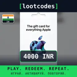 Apple Gift Card — INR 4000 — India