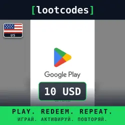 Google Play Gift Card — $10 USD — United States