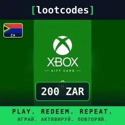 Xbox Gift Card — ZAR 200 — South Africa