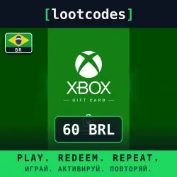 Xbox Gift Card — BRL 60 — Xbox Series X|S — Brazil