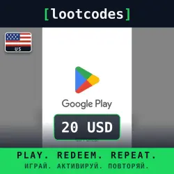 Google Play Gift Card — 20 USD — United States