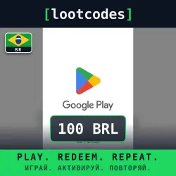 Google Play Gift Card — R$100 BRL — Brazil