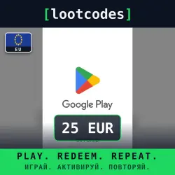 Google Play Gift Card — 25 EUR — Belgium