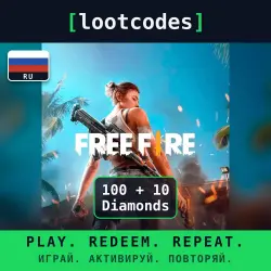 Garena Free Fire — 100 + 10 Diamonds — CIS