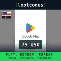 Google Play Gift Card — 75 USD — United States