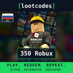 Roblox Gift Card — 350 Robux — Russia, лот №288389
