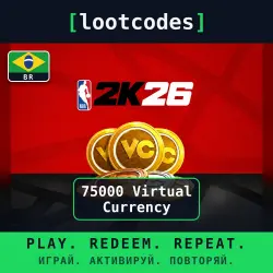 NBA 2K26 - Virtual Currency Gift Card — 75000 Virtual — Xbox Series X|S — Brazil