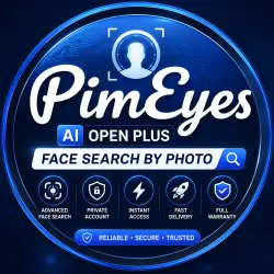 PimEyes AI Open Plus | Face Search by Photo | Private Account | Instant Access |  | Ful