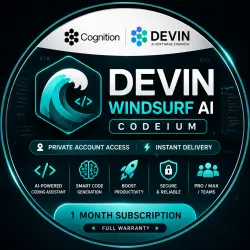 Devin Windsurf AI Codeium Pro / Max / Teams | 1 Month Subscription | Private Account | Instant Deliv