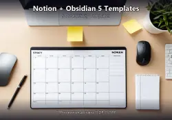 Notion + Obsidian 5 Templates — Productivity Templates