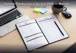 Habit and Goal Tracker 2026 — Notion Template + Excel Self-Development Tracker