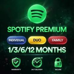 24/7| Get Spotify Premium Anytime – Individual, Duo, Family Invite, Family Owner – Choose 1M, 3M, 6M