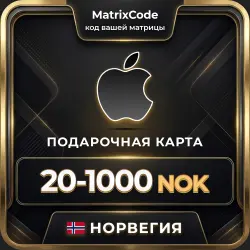 Подарочная карта Apple Норвегия — App Store, iTunes, iCloud… — App Store и Apple ID, лот №256968