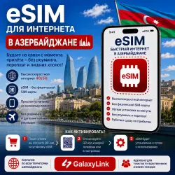 24/7 | AUTO | eSIM - Azerbaijan | Mobile Internet | From 1 GB to 30 GB