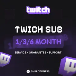 Gift Subscription/Twitch Subs Tier | 1/3/6 months | 1/2/3 level | Twitch sub