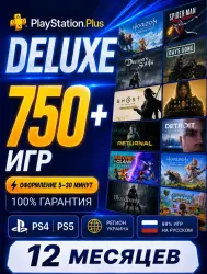 Personal account. PS Plus Deluxe subscription, 12 months, PS4/PS5.