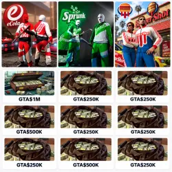 12 Rewards Burger Shot Tracksuit+eCola Tracksuit+Sprunk Sweatsuit 3 Skin GTA$ 4M 2026 Twitch Drop