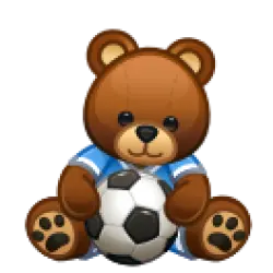 Telegram gift Bear Footballer