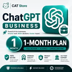 ChatGPT Business 1 Month –  • No Login Required • Dedicated Support • Trusted & Transpa