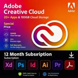 Adobe Creative Cloud Activation Key valid for 12 months