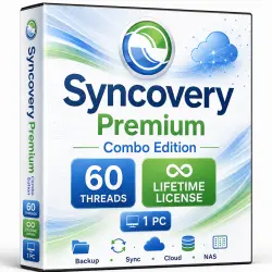 Syncovery Premium Combo 2026 | 60 Threads | Lifetime License | 1 PC
