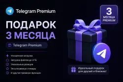Telegram Premium — 3 months | gift