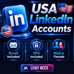 USA LinkedIn Accounts | Email + 2FA Enabled | Male and Female | Profile Partially Complete