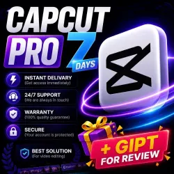 CAPCUT PRO — 7-DAY SUBSCRIPTION | PERSONAL ACCOUNT | AUTO DELIVERY | 24/7