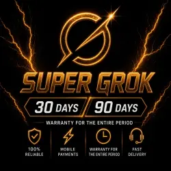 Grok AI SuperGrok on Your Account (1 Month)