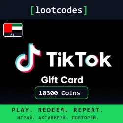 TikTok Gift Card — 10300 Coins — United Arab Emirates