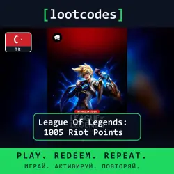 League of Legends — 1005 Riot Points — Türkiye