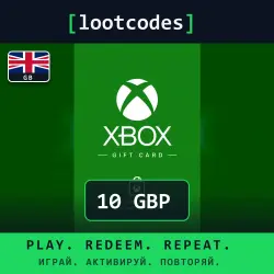 Xbox Gift Card — GBP 10 — United Kingdom