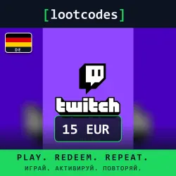 Twitch Gift Card — EUR 15 — Germany