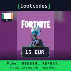 Fortnite Gift Card — EUR 15 — Epic Games Store — Ireland