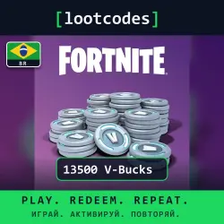Fortnite V-Bucks Card — 13500 V-Bucks — PlayStation — Brazil