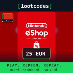 Nintendo eShop Gift Card — EUR 25 — Nintendo Switch — Portugal